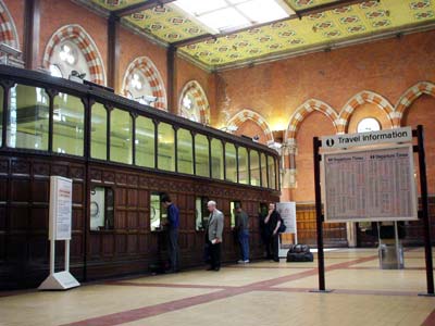 Booking Hall, St Pancras station, May 2001 London UK
