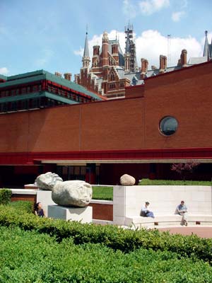 Midland Grand and St Pancras from the British Library, June 2003 London UK