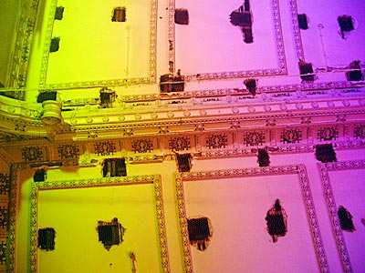 Coffee Lounge ceiling, First floor drawing room, Midland Grand, St Pancras, Euston Road, London UK