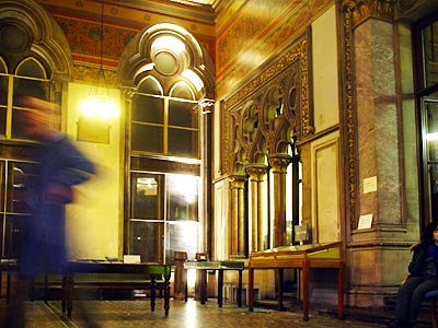 Entrance hall, southern end of the west wing, Midland Grand, St Pancras, Euston Road, London UK