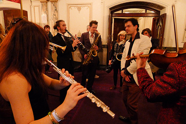 Chaos and fun at John Cage's Musicircus at ENO English National Opera, Charing Cross London, 3rd March 2012