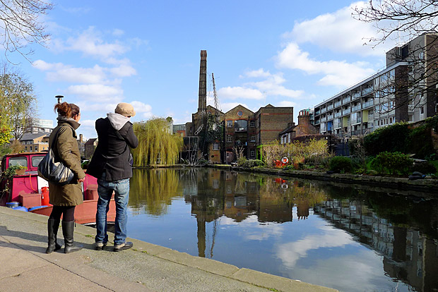 Photos of King's Cross Central redevelopment and Regent's Canal, central London, 10th April 2012