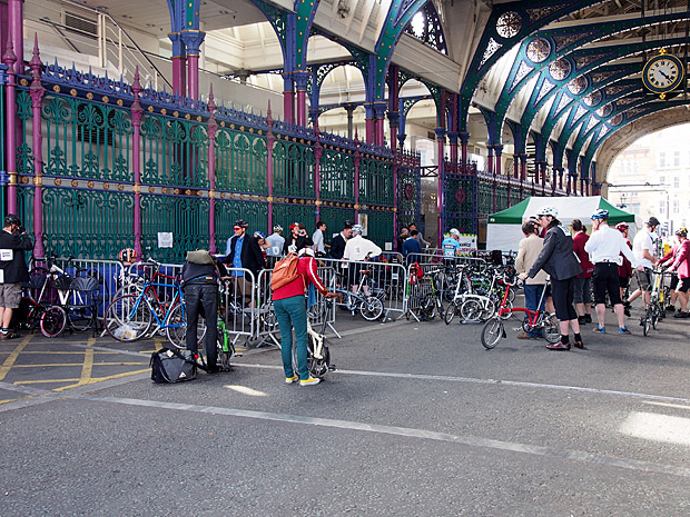 London Nocturne 2012 bike races at Smithfield, central London, Saturday 9th June 2012