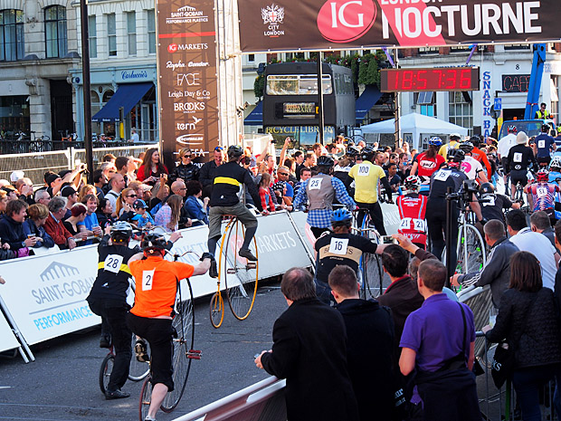 London Nocturne 2012 bike races at Smithfield, central London, Saturday 9th June 2012