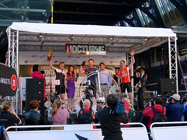 London Nocturne 2012 bike races at Smithfield, central London, Saturday 9th June 2012