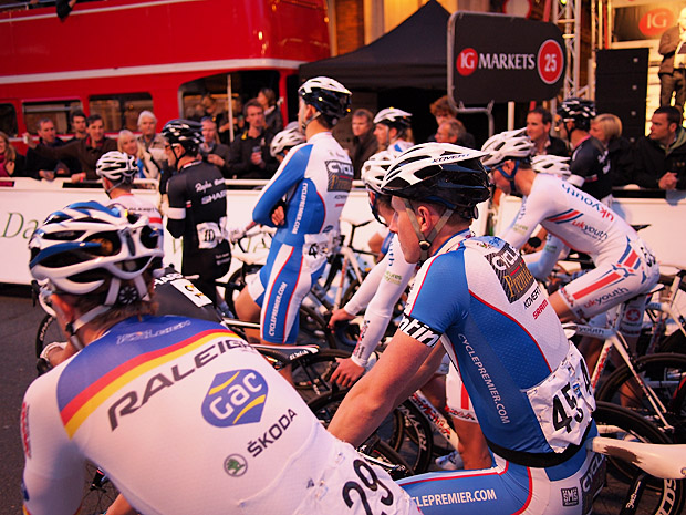 London Nocturne 2012 bike races at Smithfield, central London, Saturday 9th June 2012