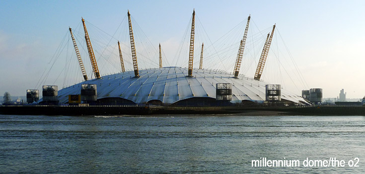 Millennium Dome and o2 centre photos, street scenes, skylines, the rotunda and more