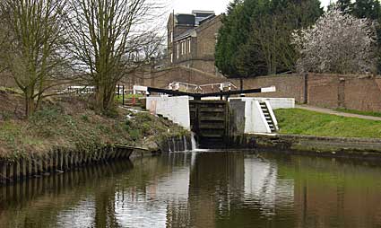 Hanwell Flight of Locks, Grand Union Canal, west London, England