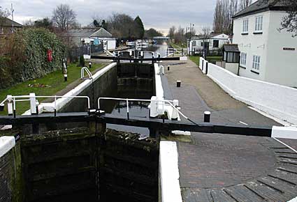 Norwood Top Lock, Grand Union Canal, west London, England