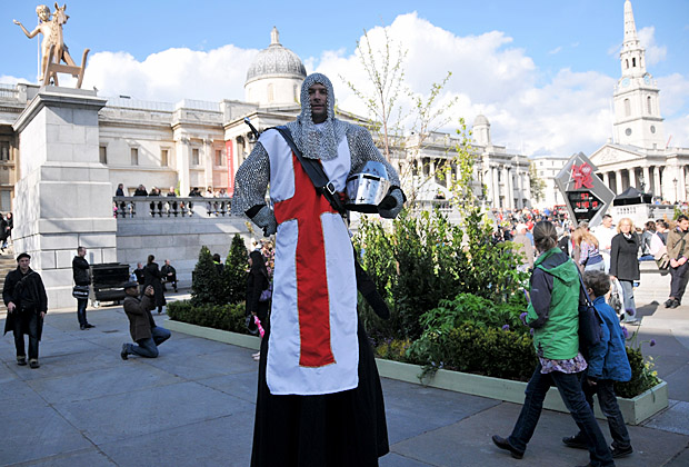 St George's Day festival, Trafalgar Square, central London, Saturday 21st April 2012