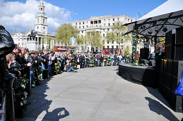 St George's Day festival, Trafalgar Square, central London, Saturday 21st April 2012