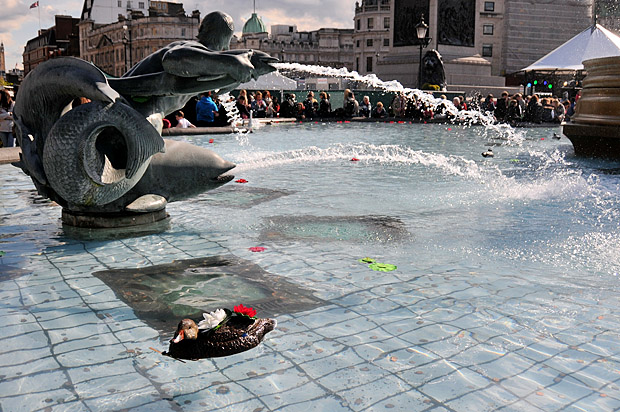 St George's Day festival, Trafalgar Square, central London, Saturday 21st April 2012
