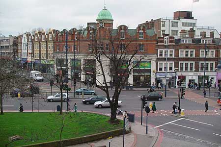 View of Brixton from the Ritzy Bar balcony