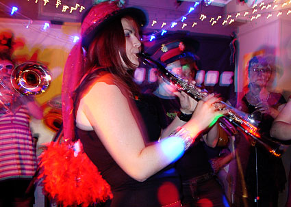 Offline at the Prince Albert with The Trans-Siberian March Band and the Patio Set, Coldharbour Lane, Brixton, London Saturday, 21st June 2008