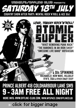 OFFLINE WITH Atomic Suplex!- Offline at the Brixton Dogstar, London SW9 Sat 18th July 2009