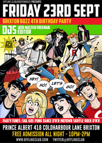 Friday 23rd September 2016: Brixton party night at the Offline Club
