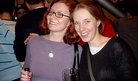 Drinking in the downstairs bar