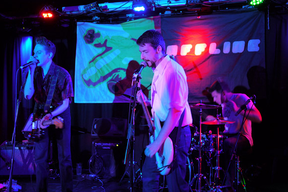 Offline Club live music special at Plan B, with Phil Grispo, Corporal Machine and the Bombers, Dr Vampire and Aurora Plastic Monster, Brixton SW9, 14th May 2011