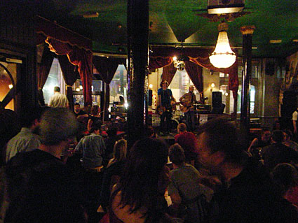 OFFLINE club at the Dogstar Brixton, Coldharbour Lane, Thursday 25th June 2009, urban75 club night, London with The Shanners, Franco's Chariot and Yeah Sparrow plus DJs, and video