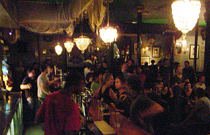 OFFLINE club at the Dogstar Brixton, Coldharbour Lane, Thursday 25th June 2009, urban75 club night, London with The Shanners, Franco's Chariot and Yeah Sparrow plus DJs, and video