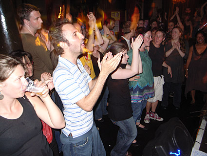 OFFLINE club at the Dogstar Brixton, Coldharbour Lane, Thursday 25th June 2009, urban75 club night, London with The Shanners, Franco's Chariot and Yeah Sparrow plus DJs, and video