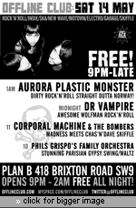 Offline at the Brixton Plan B London SW9 Friday 20th May 2011