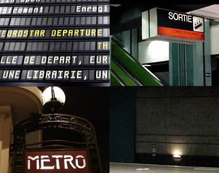 transport and signs, Paris