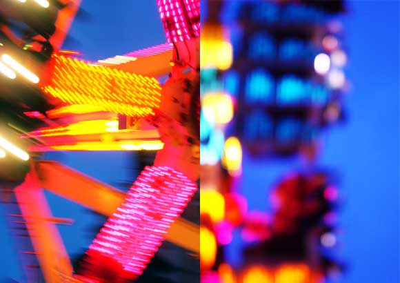 Leicester Square winter funfair, London