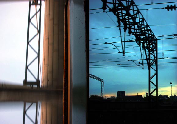 Saltash Bridge, Cornwall/Late train fron Paris