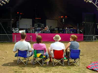 Lambchop and chilled out audience, Big Chill