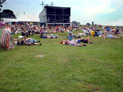 Saturday morning recovery, Big Chill festival, Eastnor Castle