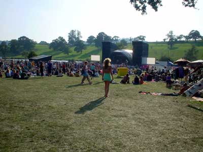 Main stage area Big Chill festival, Eastnor Castle