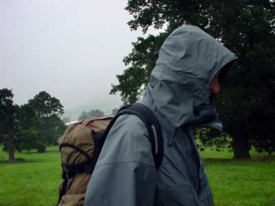 Monday morning, rain, Big Chill festival, Eastnor Castle