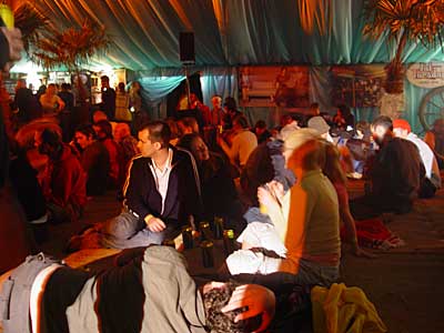 Cocktails! Big Chill festival, Eastnor Castle 2004, England UK