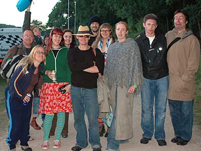 The crew! Big Chill festival, Eastnor Castle, Ledbury, Herefordshire, England UK