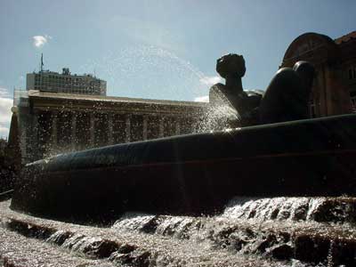 City Hall fountain