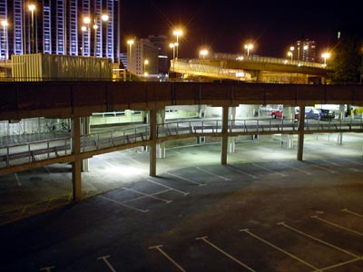 Late night car park, Holliday Street