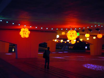 Underpass lights, Mailbox building, Birmingham