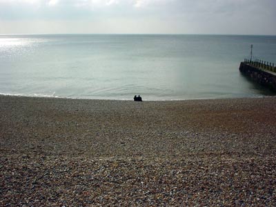 Couple on the beach, Hove