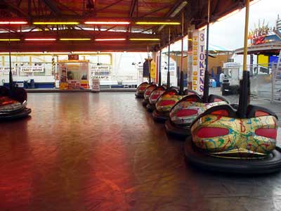 Deserted dodgems, Palace Pier, Brighton