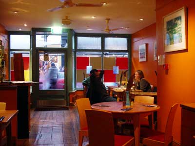terre &agrave; terre vegetarian restaurant, 71 East Street, Brighton, Jan 2003