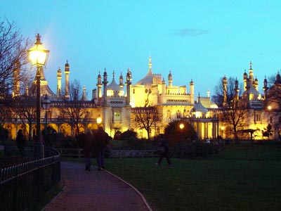 The Royal Pavilion, dusk, Brighton, Jan 2003