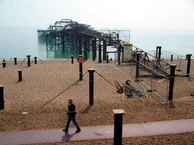 Destroyed West Pier, May 2003