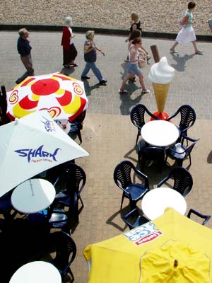 On the promenade, Brighton seafront, May 2003