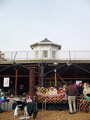 Brighton West Pier from the beach, Brighton, October 2003