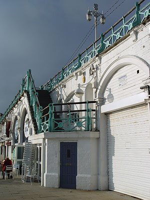 Winter sun on the promenade, Brighton beach, Brighton, East Sussex