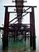 Walkway to West Pier damaged by fire Brighton, May 2003