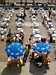 Empty tables, Brighton promenade, May 2003