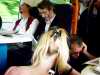 Overcrowded London bound train from Brighton