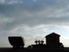 Beach hut and boat, Brighton